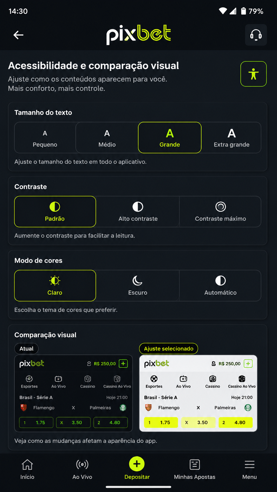 Pixbet screenshot