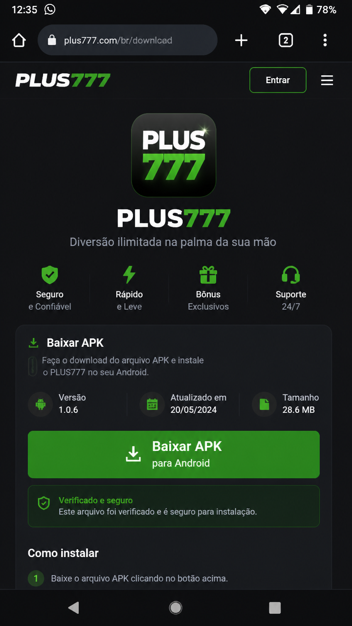 plus777 screenshot