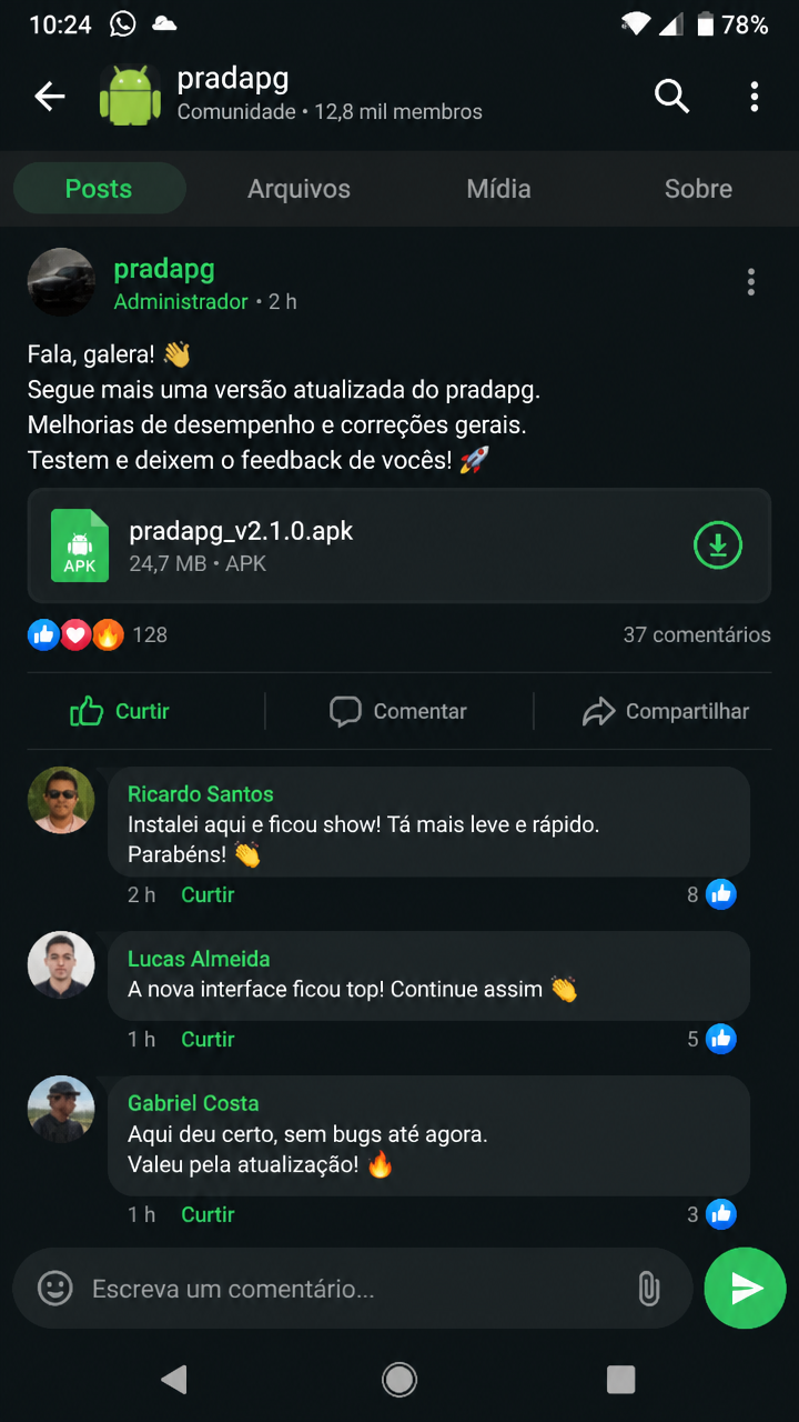 pradapg screenshot