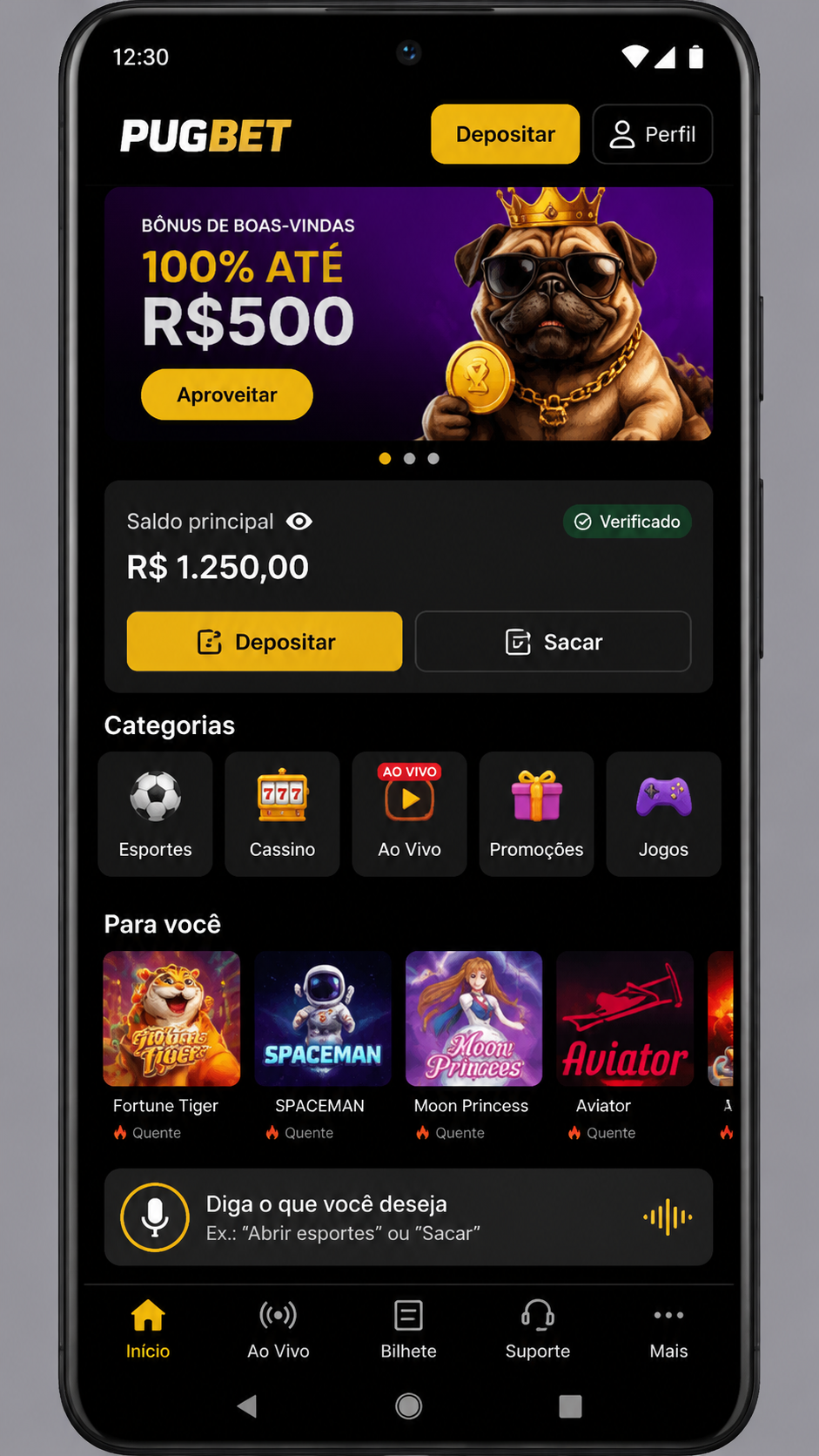 Pugbet screenshot