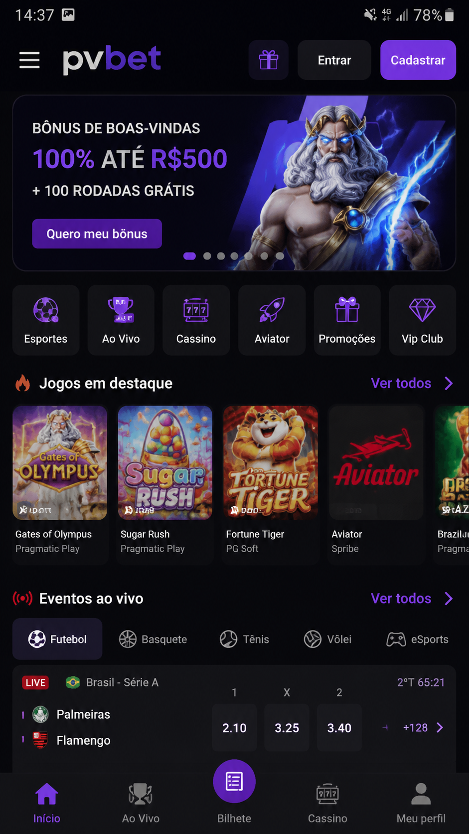 pvbet screenshot