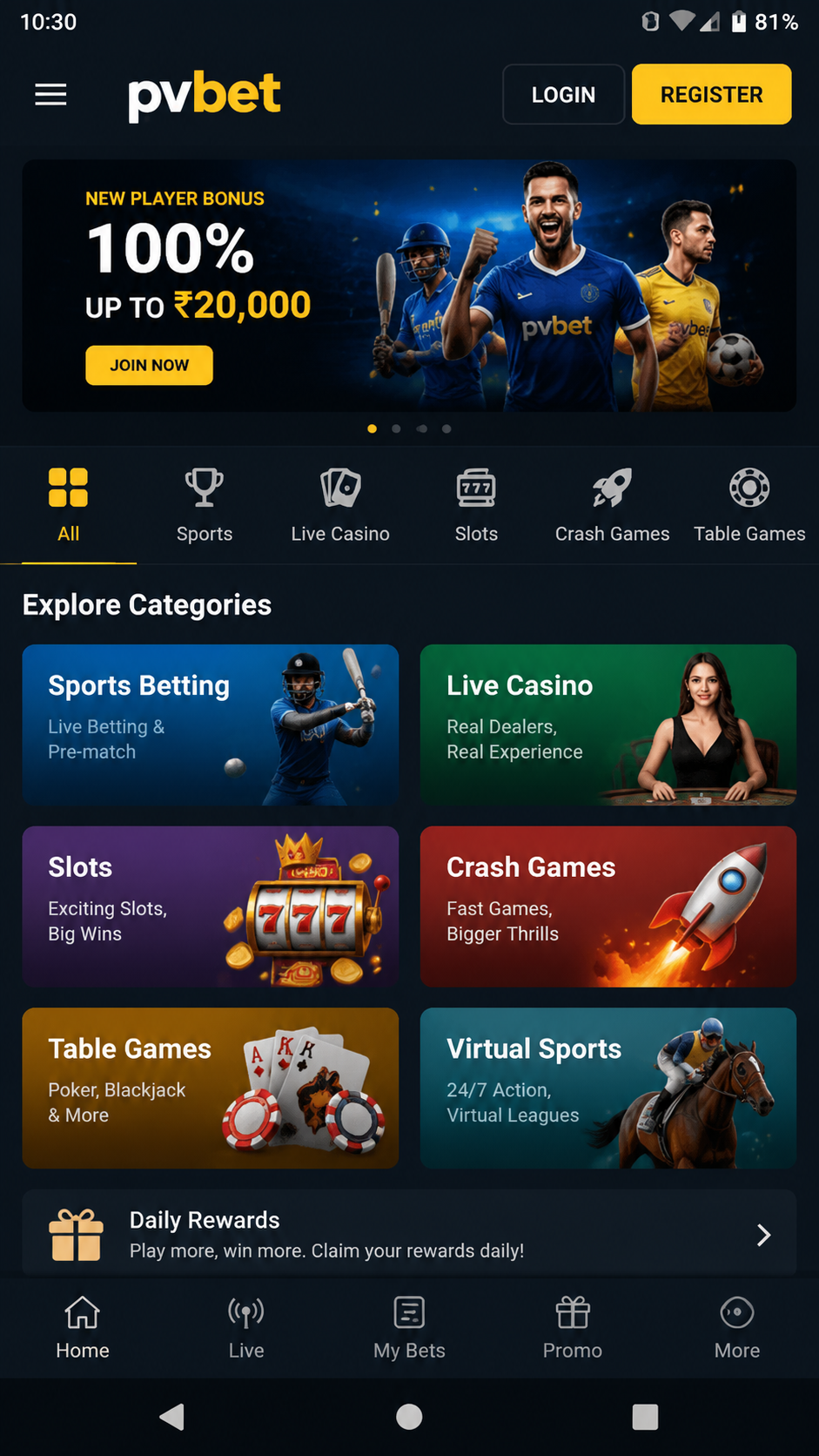 pvbet screenshot