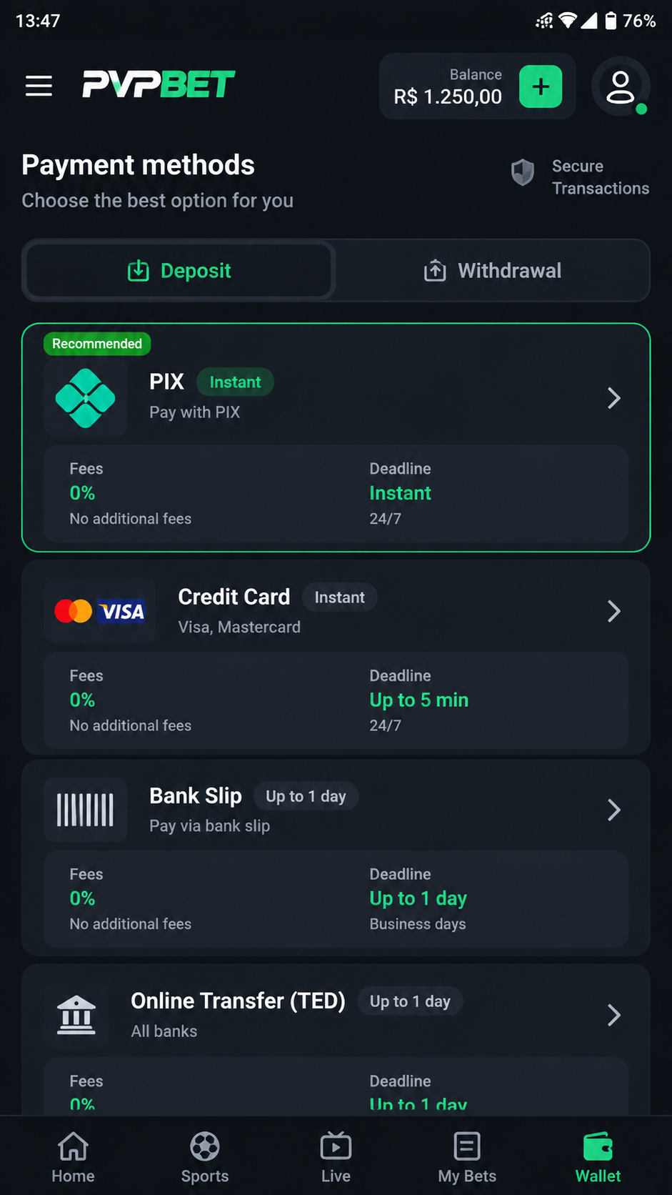 PVPBet screenshot