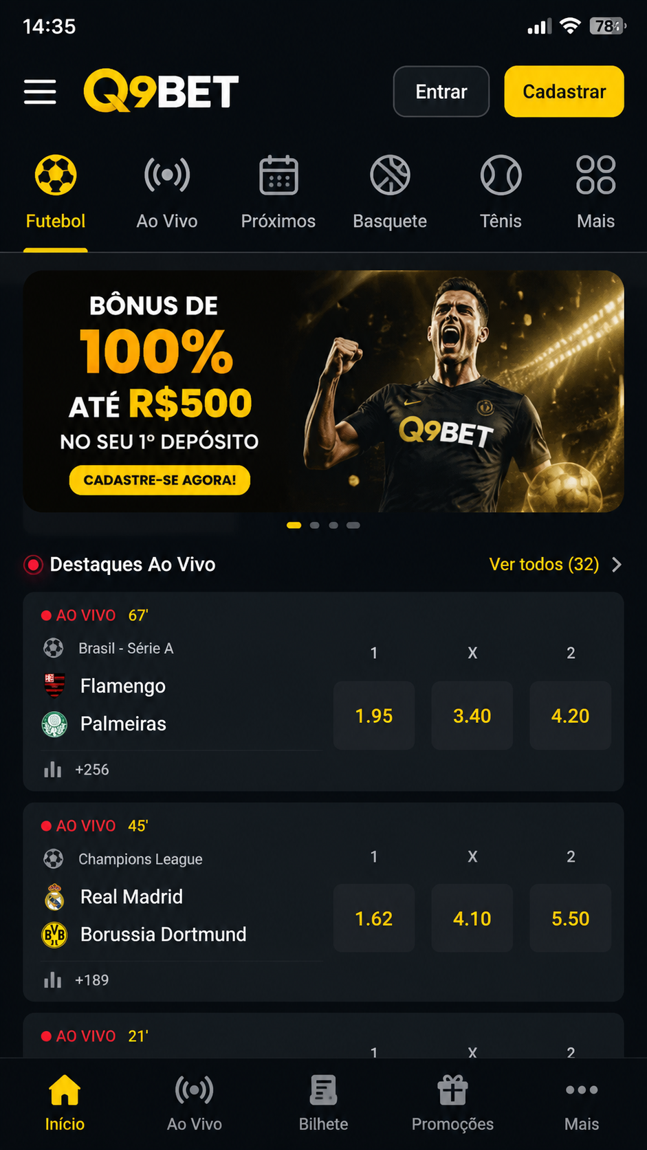 q9bet screenshot