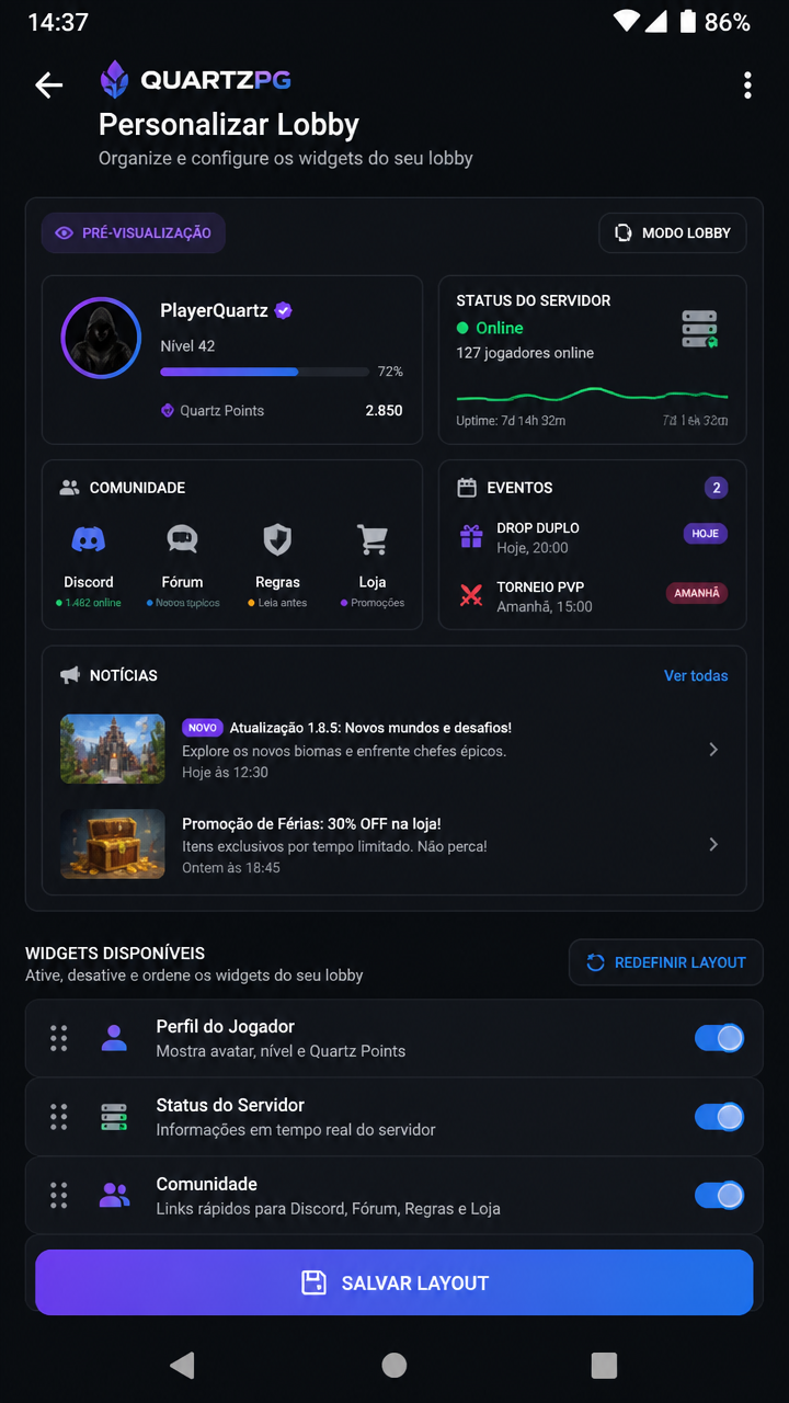 quartzpg screenshot