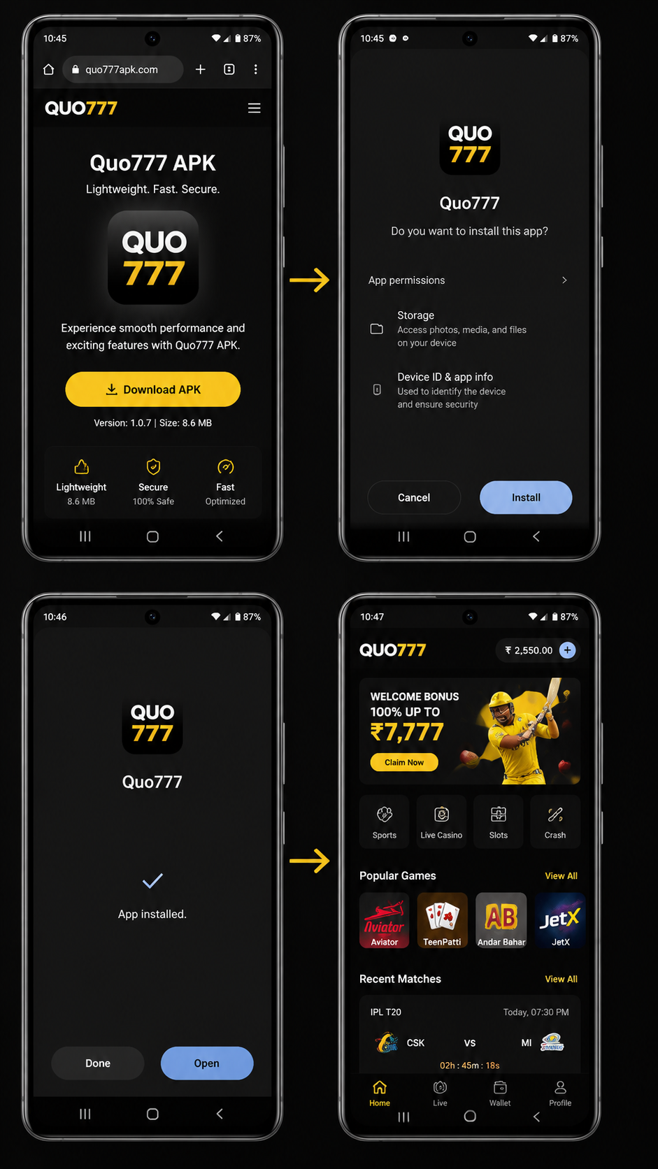 quo777 screenshot