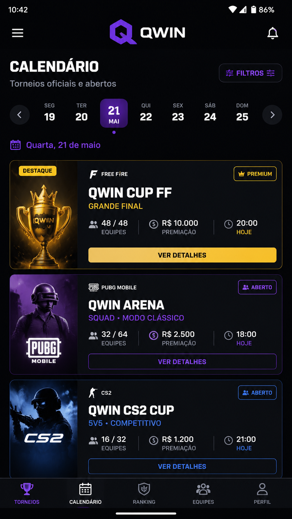 Qwin screenshot