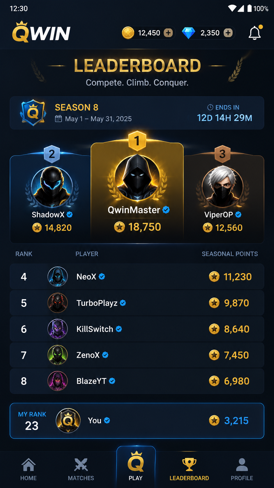 Qwin screenshot