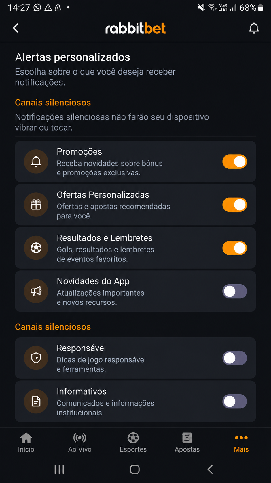 rabbitbet screenshot