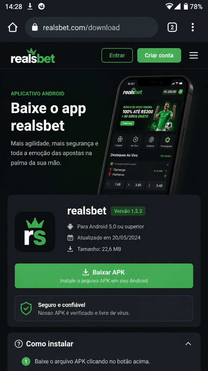 realsbet screenshot