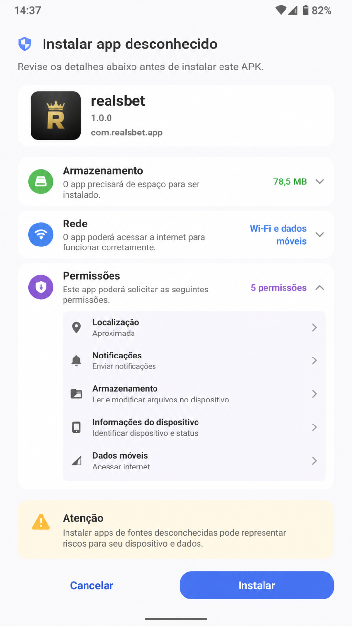 realsbet screenshot