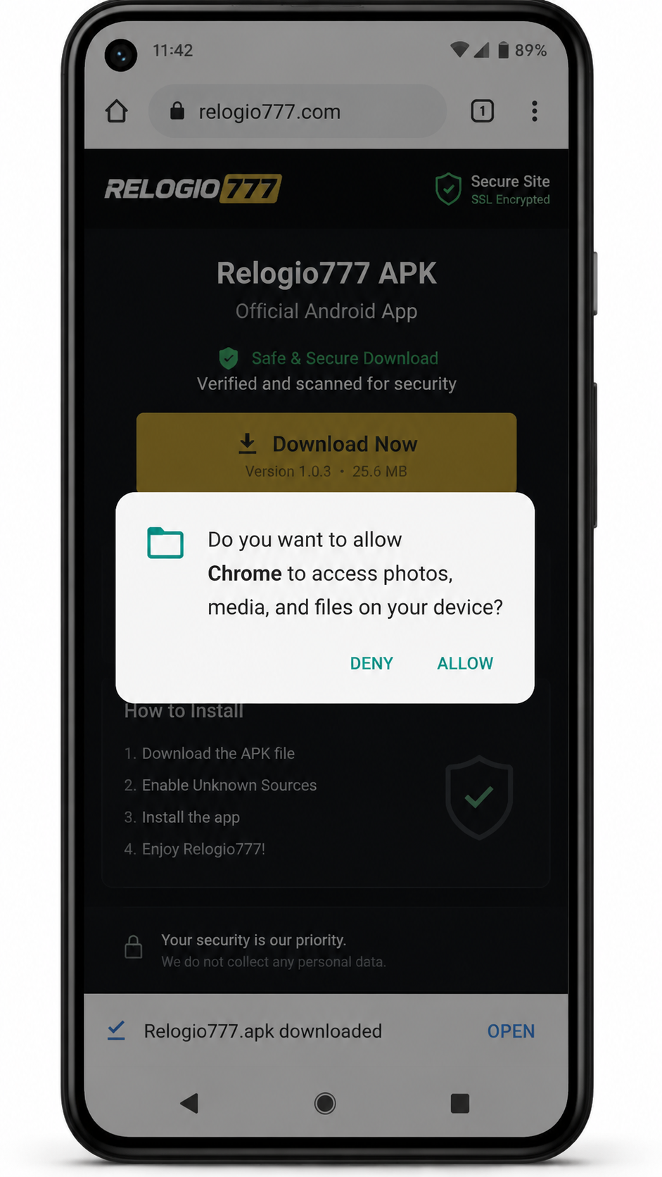 Relogio777 screenshot