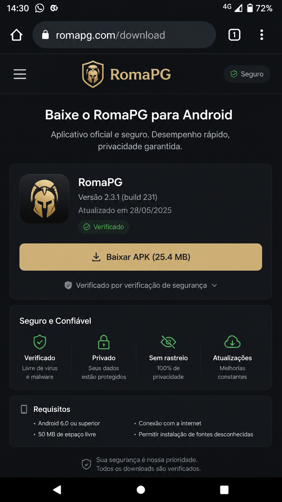 RomaPG screenshot