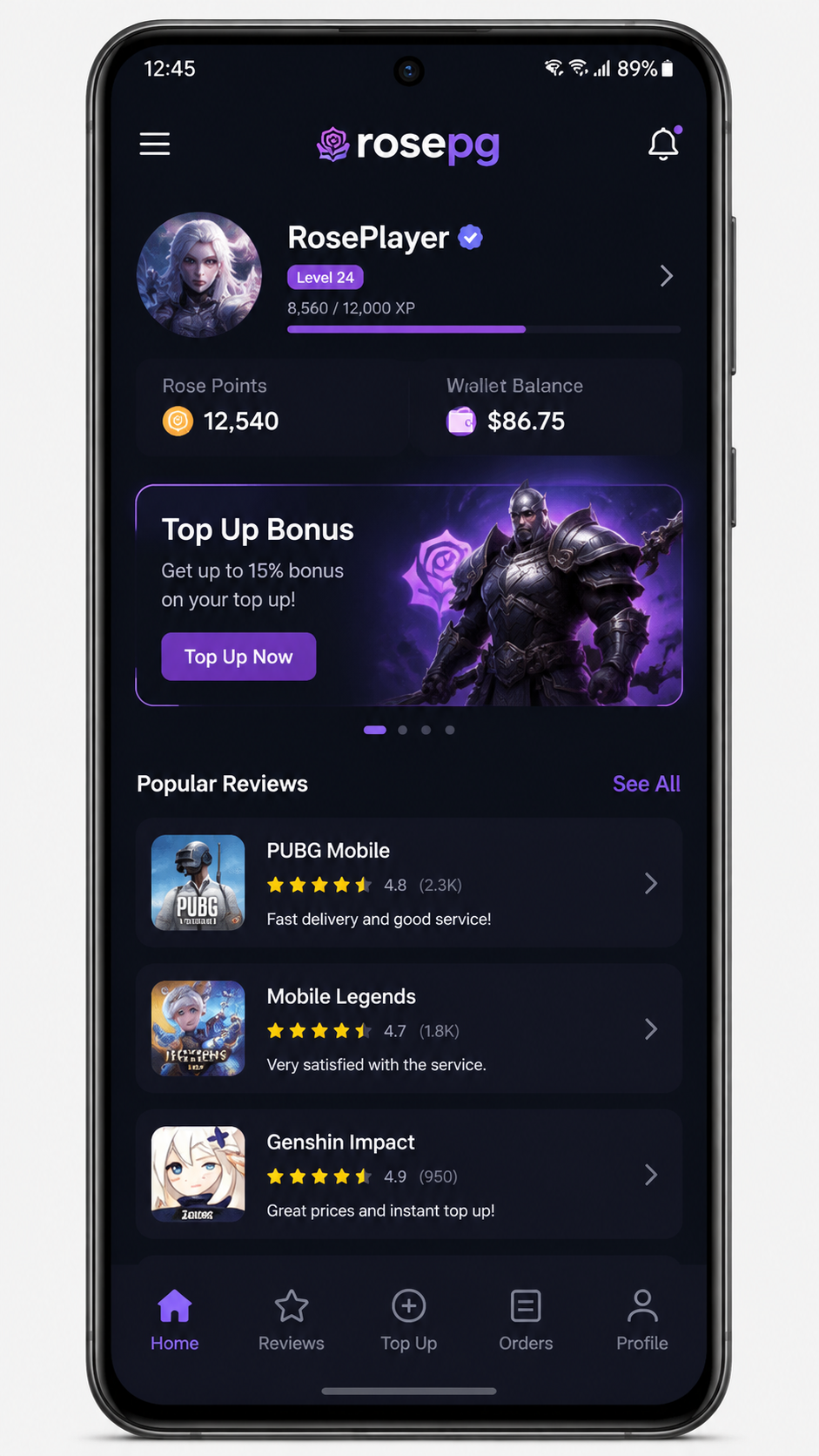 rosepg screenshot