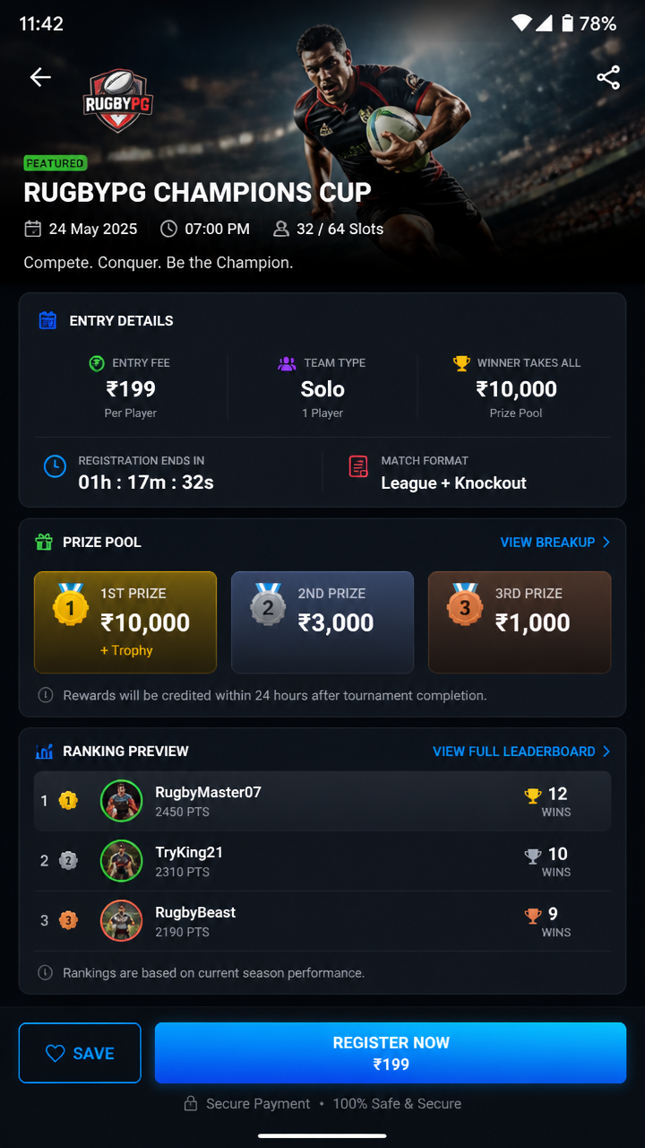 rugbypg screenshot