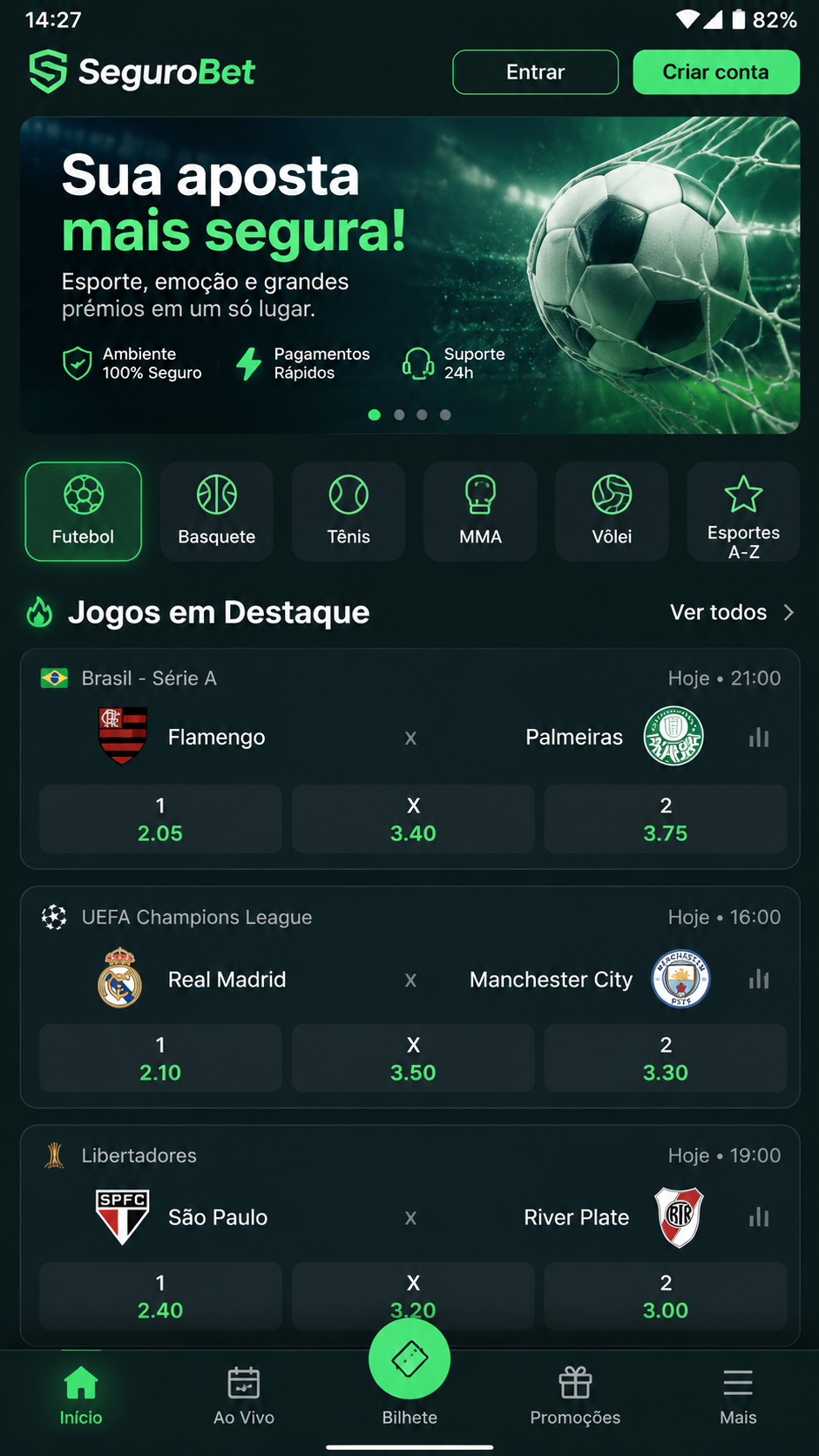 SeguroBet screenshot