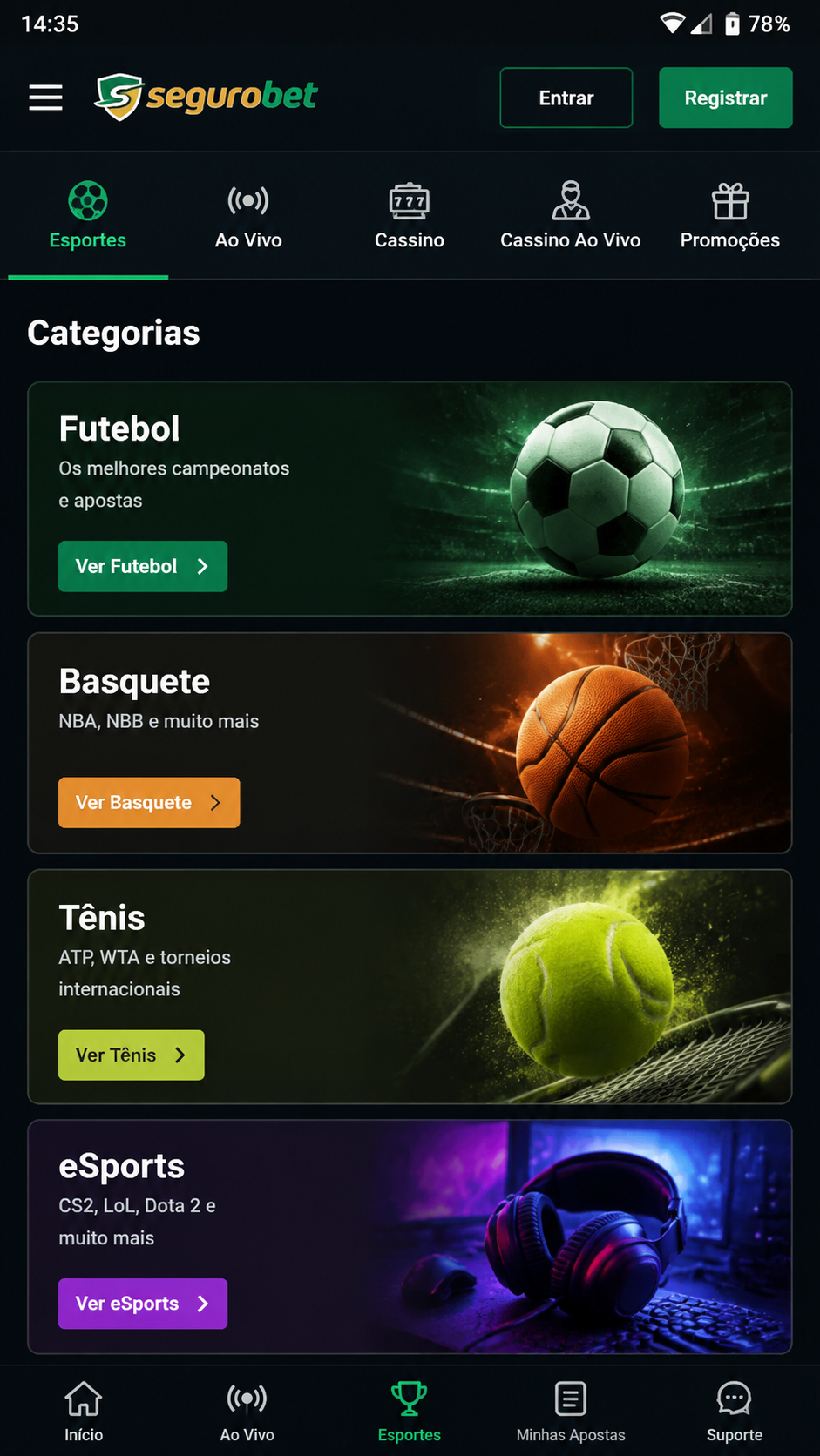 SeguroBet screenshot