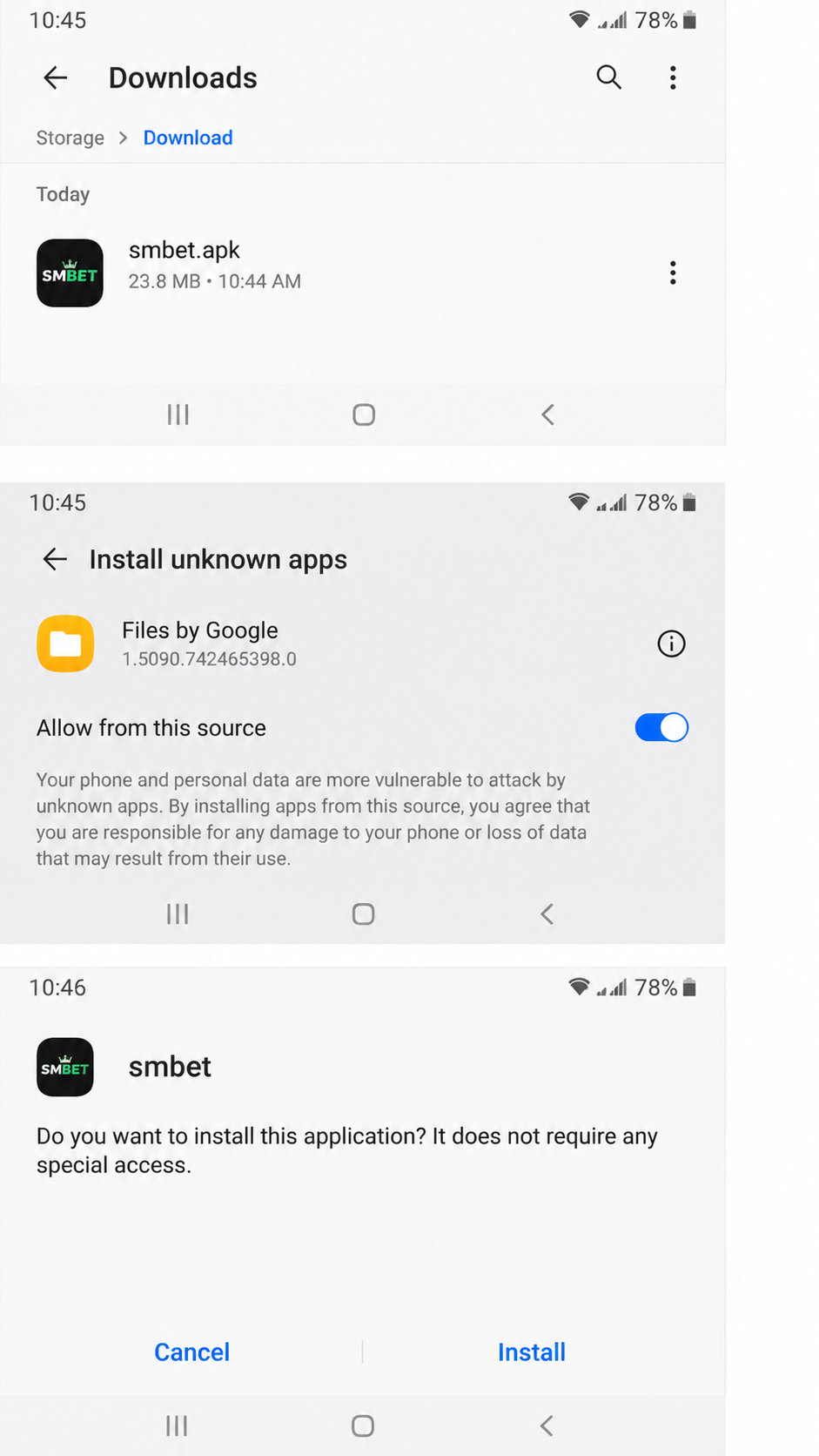smbet screenshot
