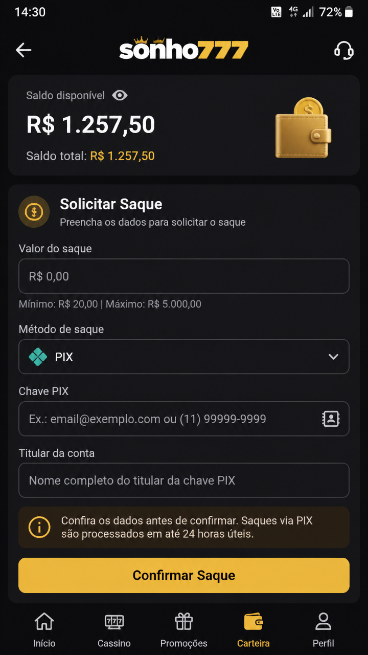 sonho777 screenshot