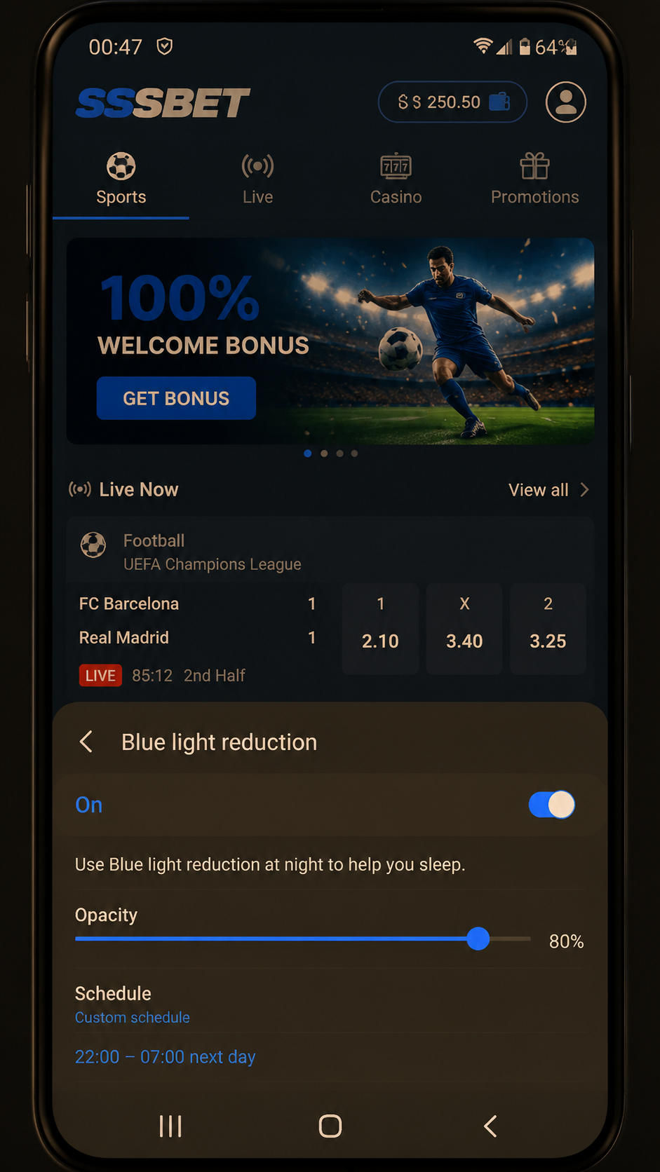 sssbet screenshot