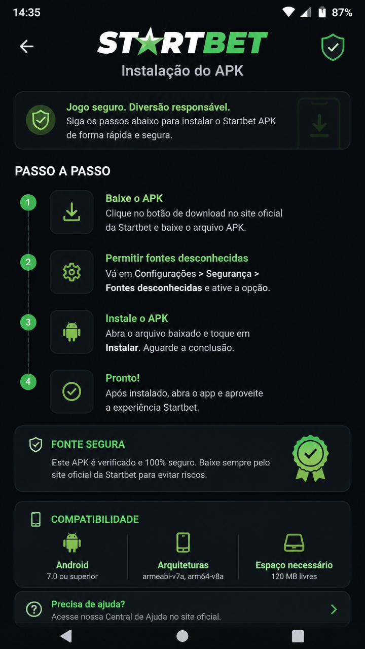 Startbet screenshot