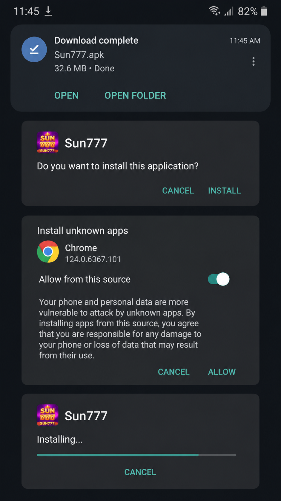 Sun777 screenshot