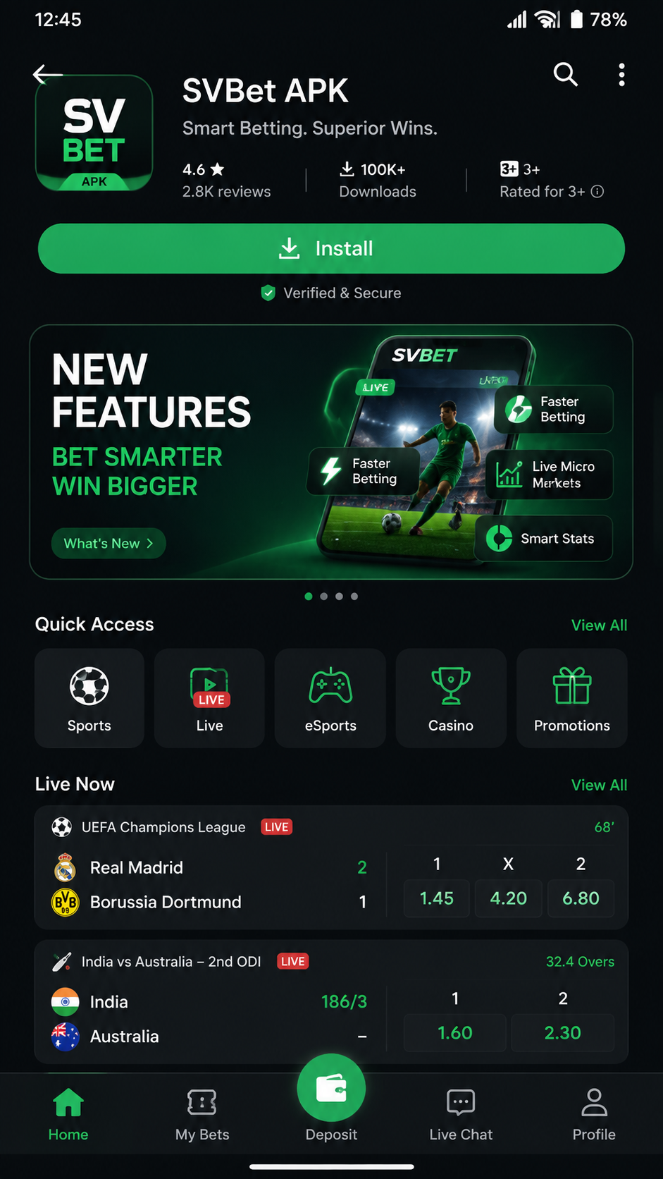 SVBet screenshot