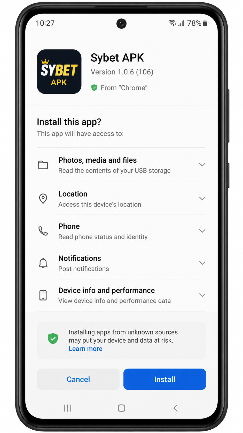 Sybet screenshot