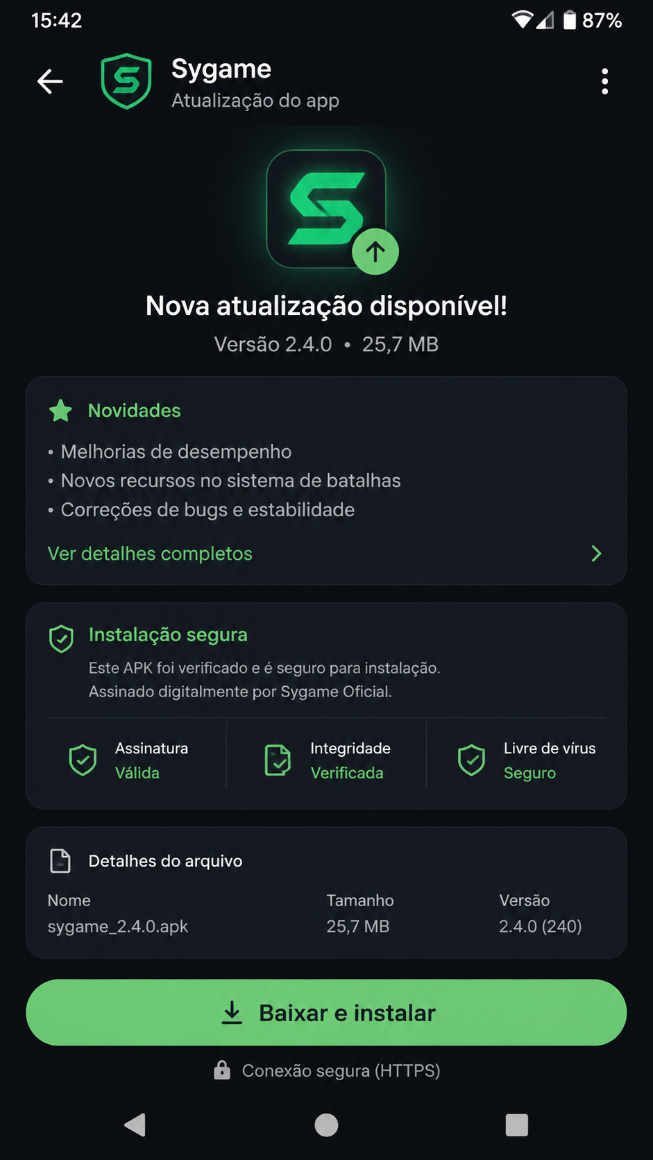 Sygame screenshot