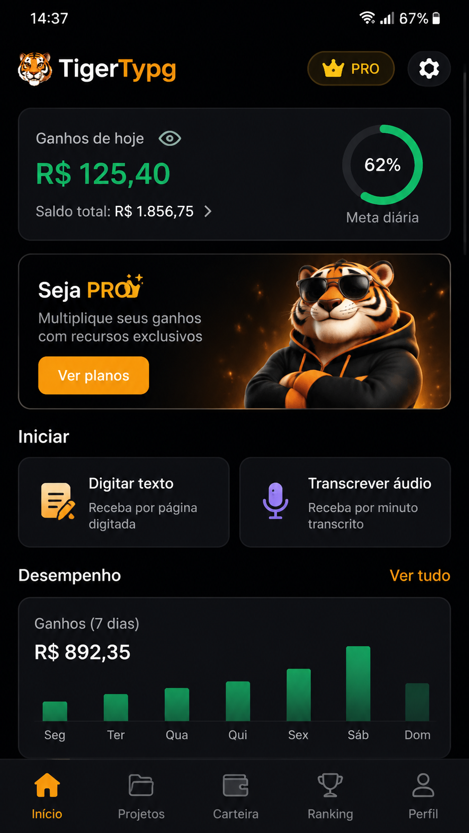 TigerTypg screenshot