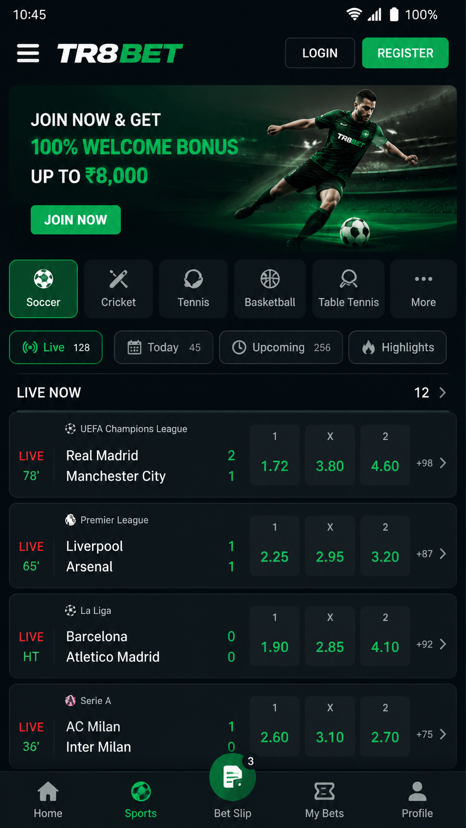 tr8bet screenshot