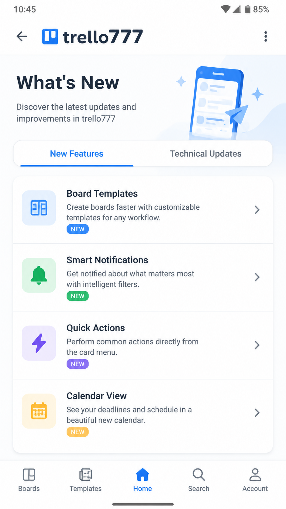 trello777 screenshot