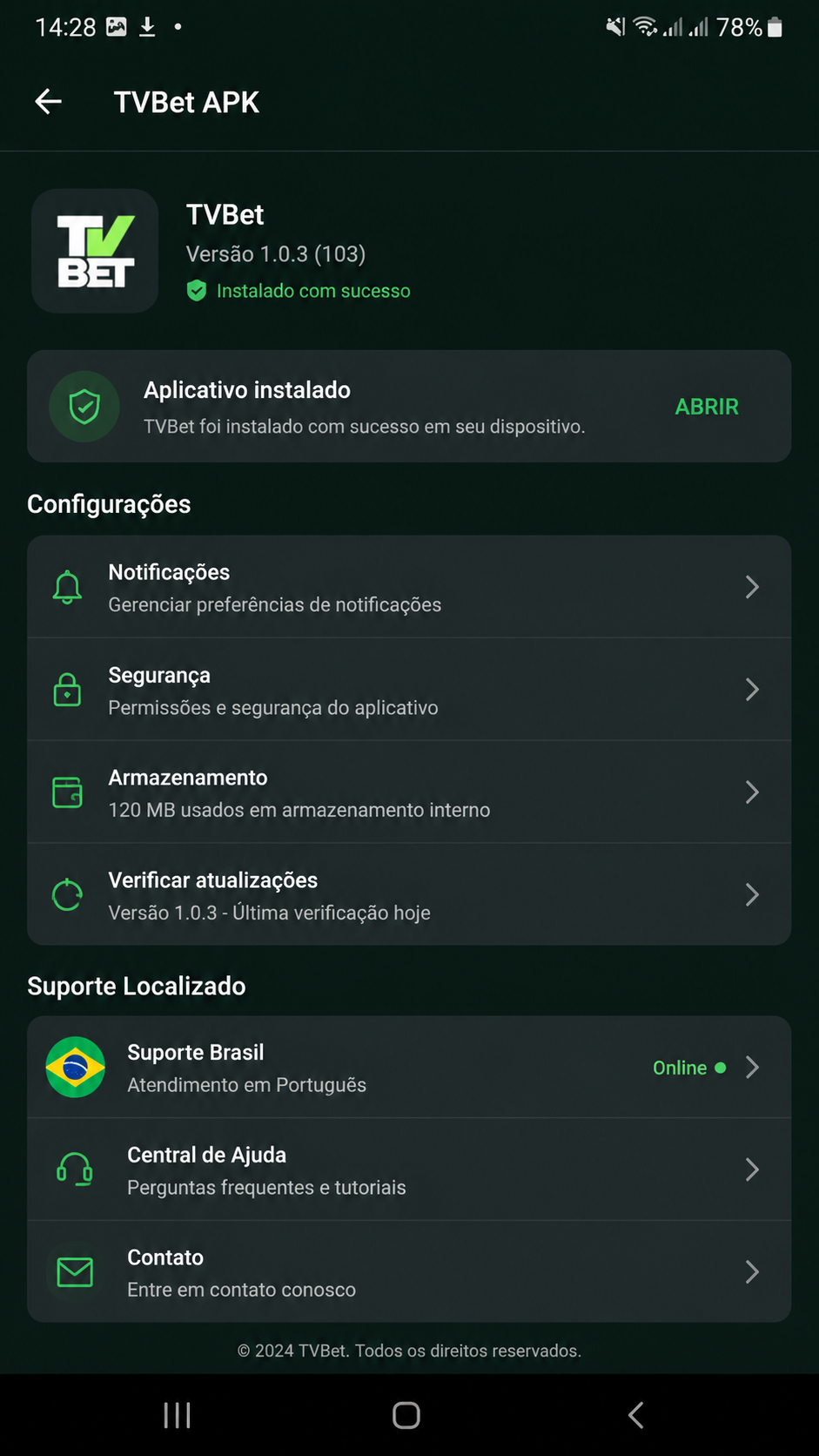 TVBet screenshot