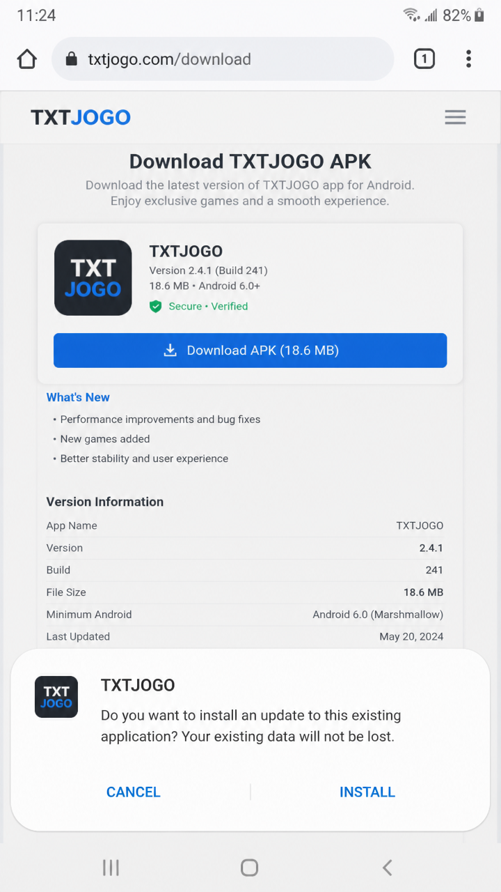 txtjogo screenshot