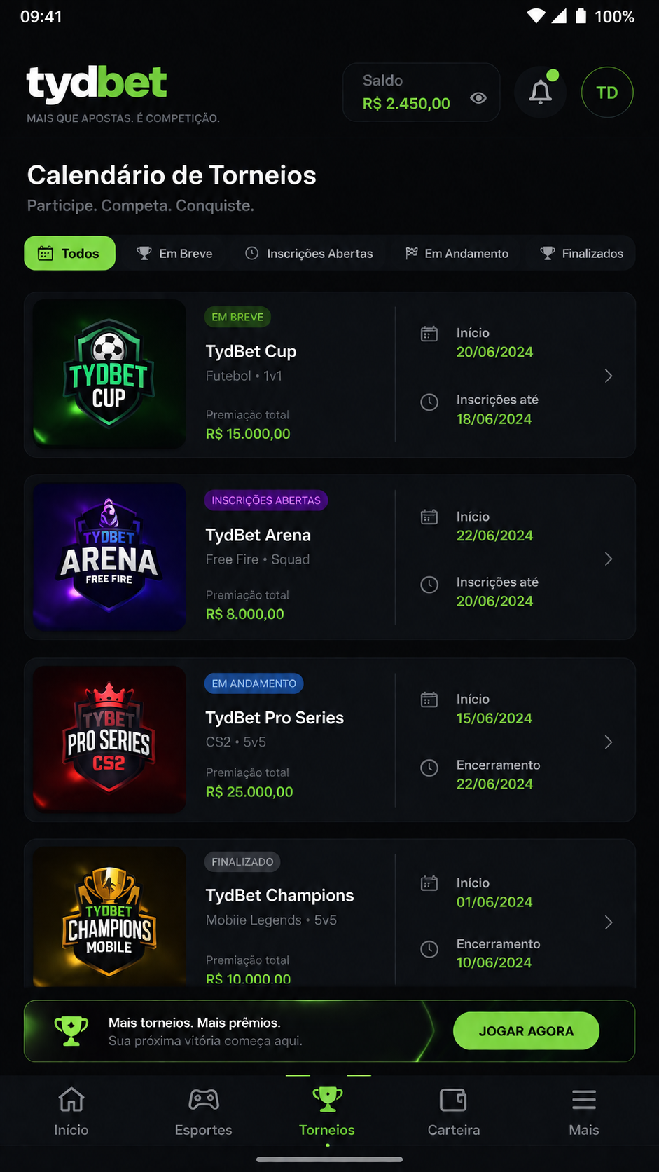 tydbet screenshot