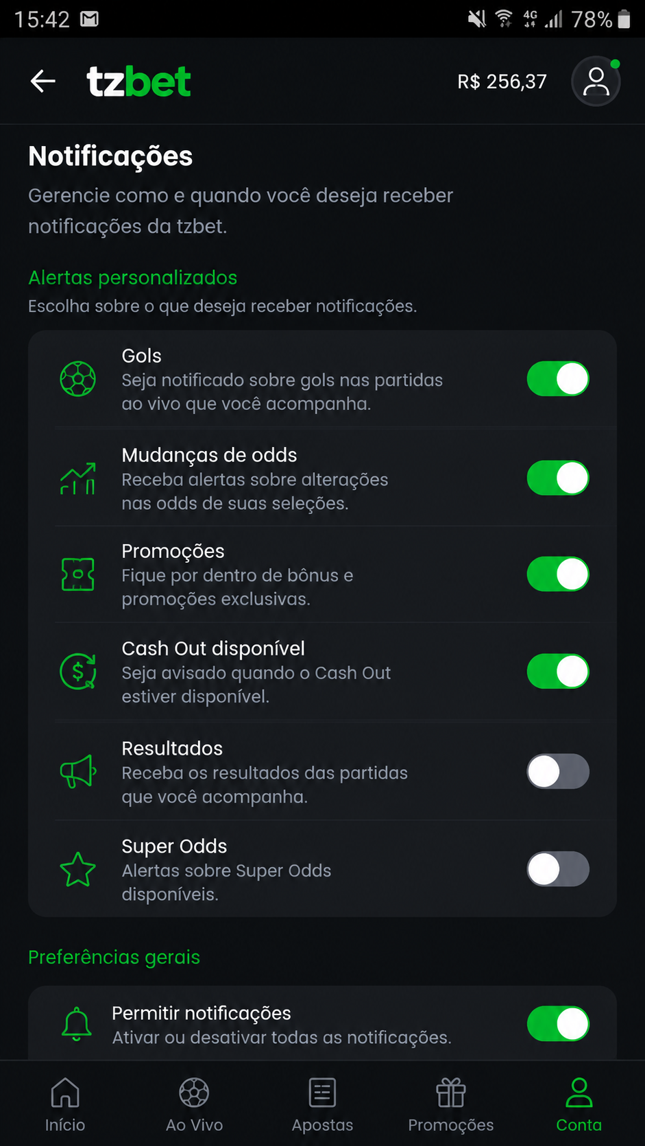 tzbet screenshot