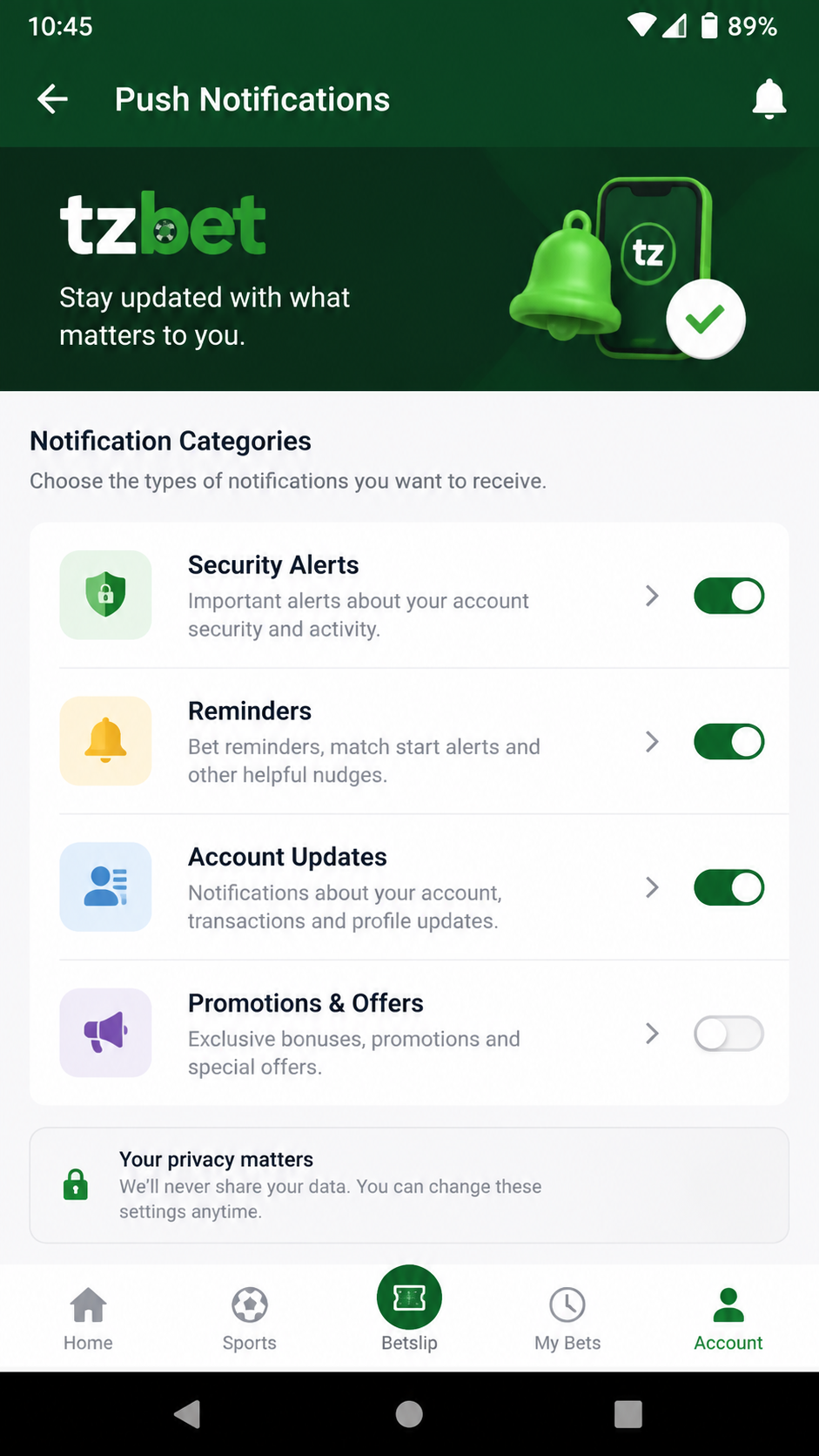tzbet screenshot