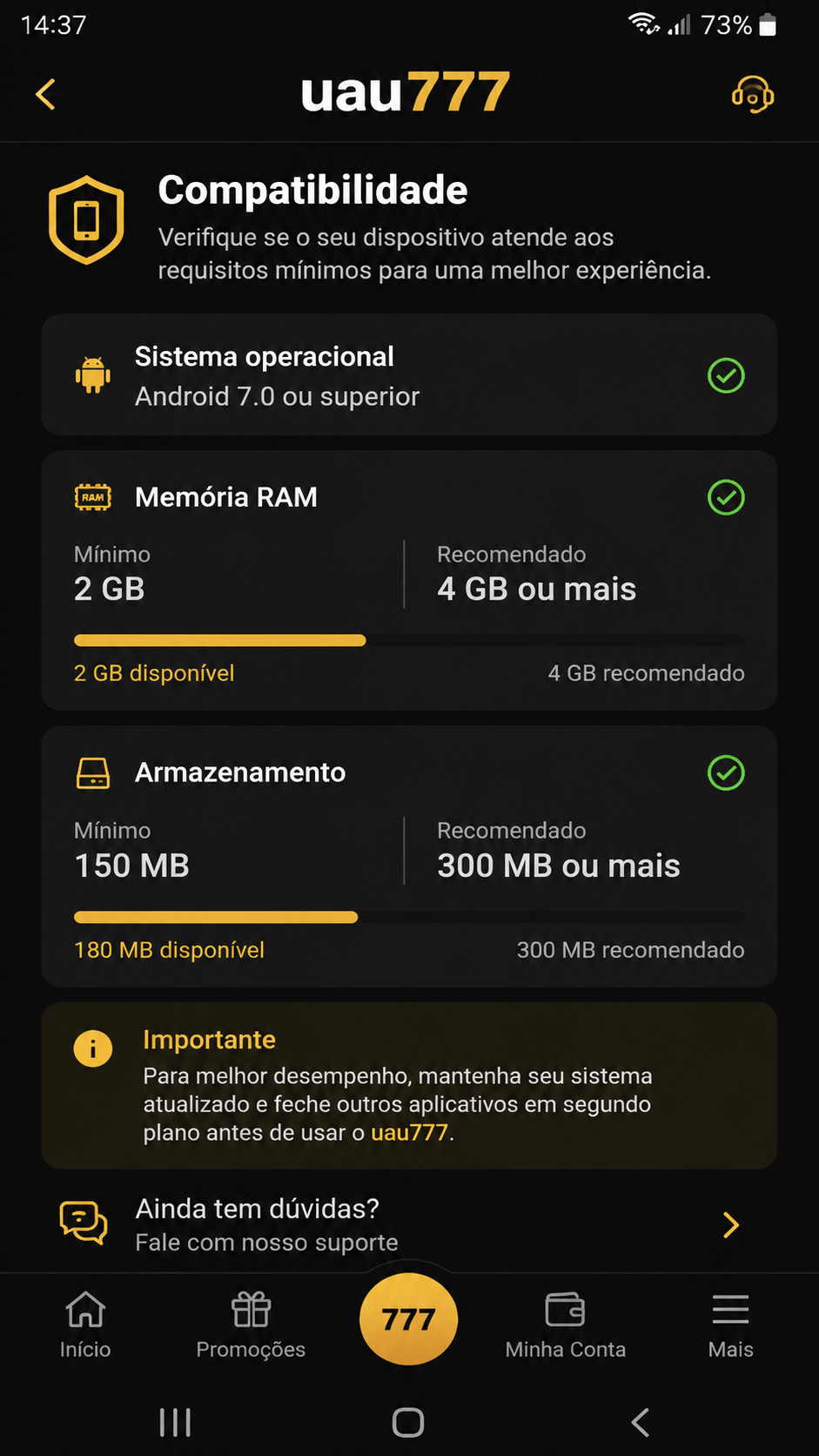 uau777 screenshot