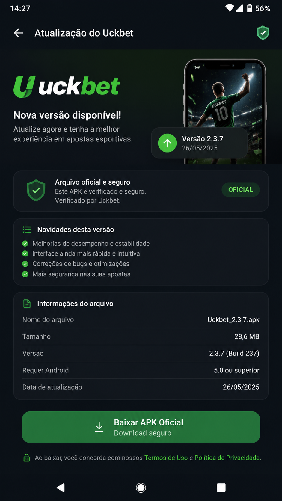 uckbet screenshot
