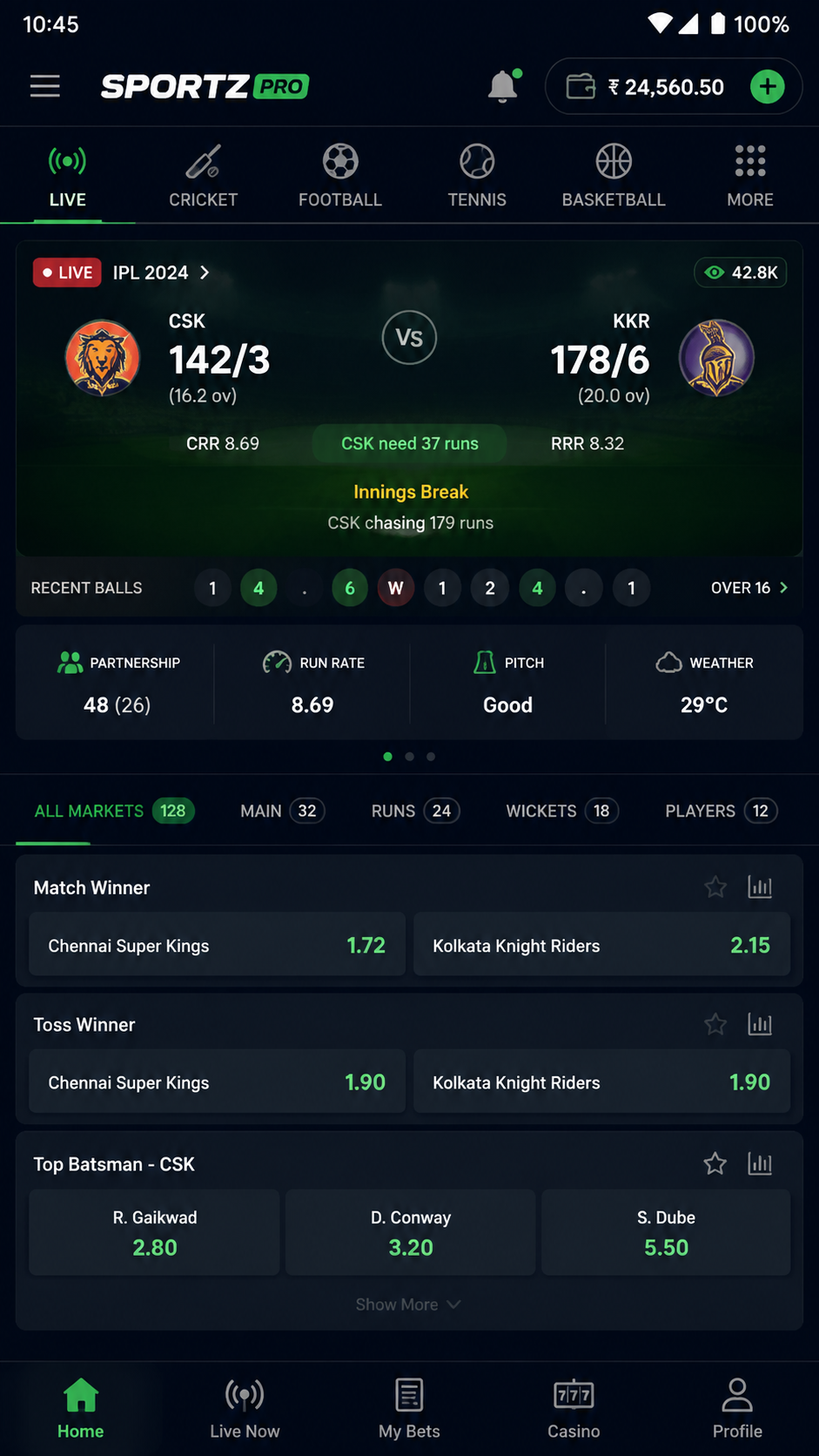Unibet screenshot
