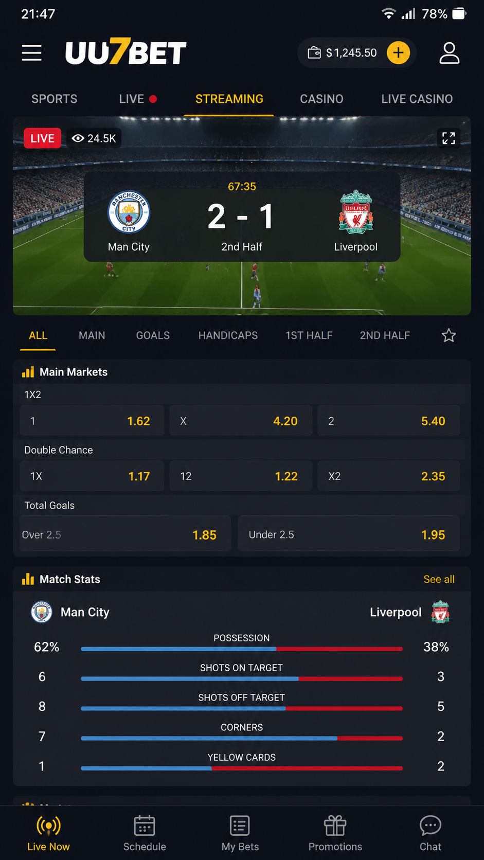 UU7Bet screenshot