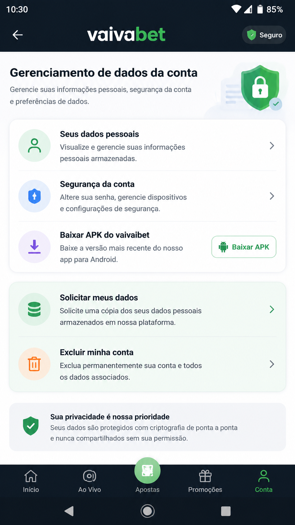 vaivaibet screenshot