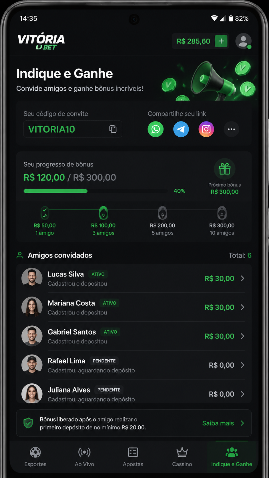 VBet screenshot