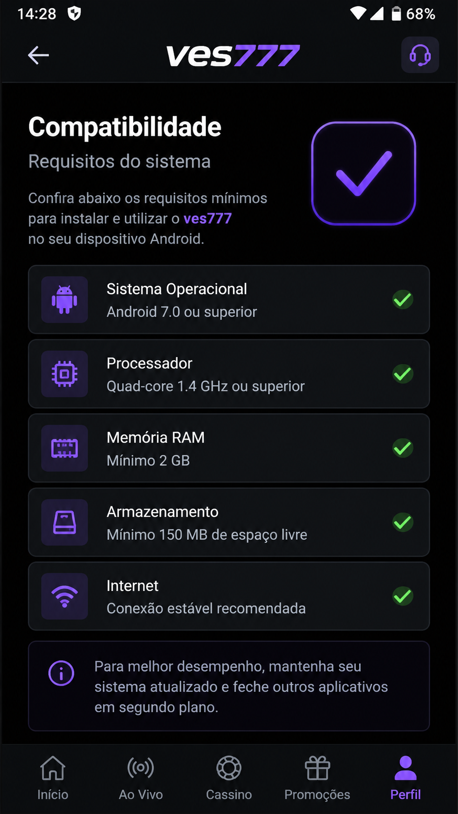 ves777 screenshot