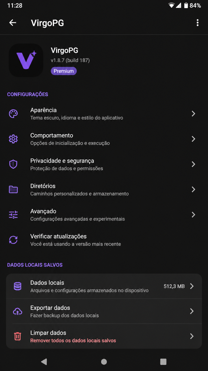 VirgoPG screenshot