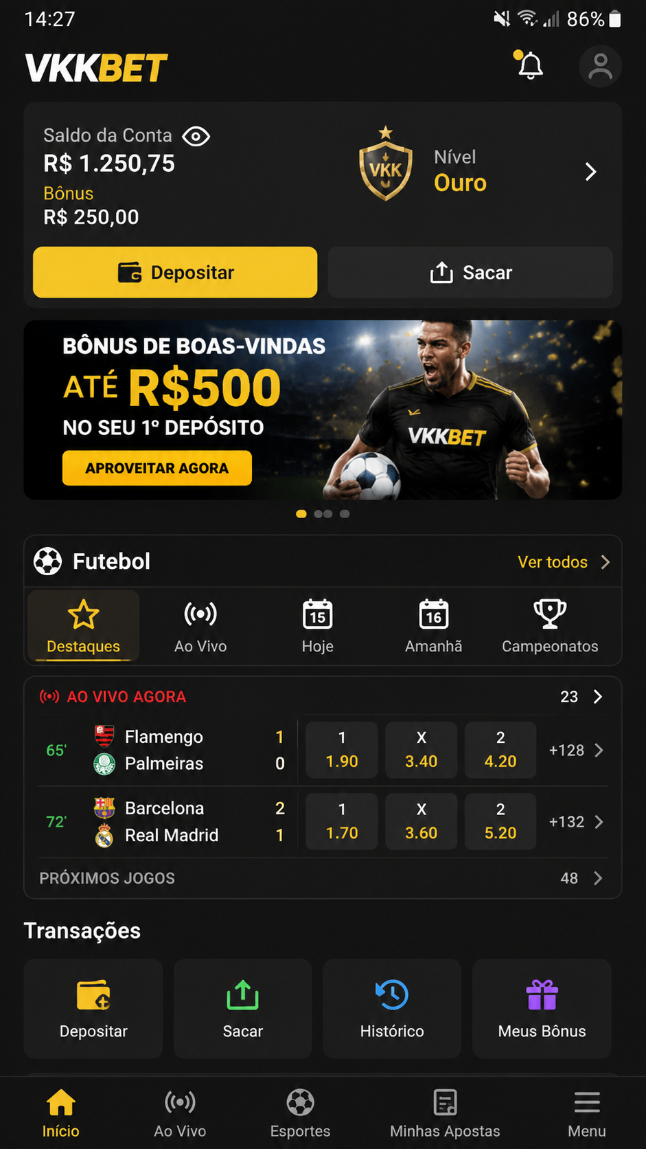 vkkbet screenshot