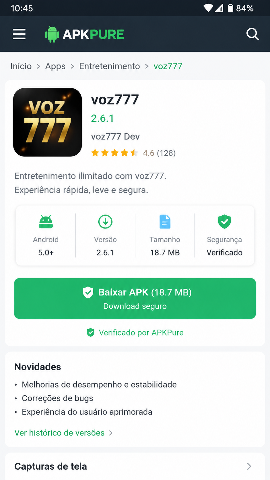 voz777 screenshot