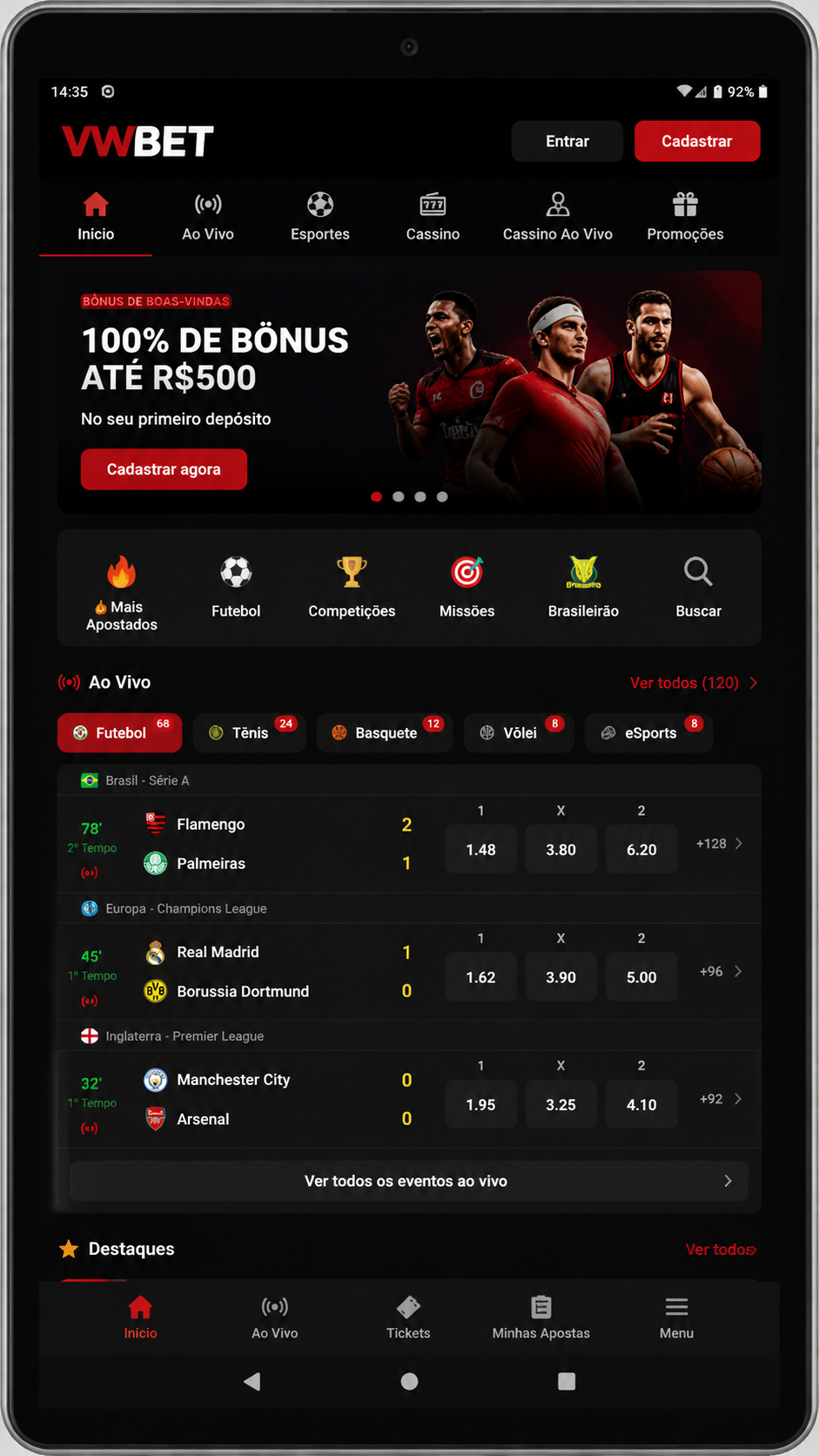 VWBET screenshot