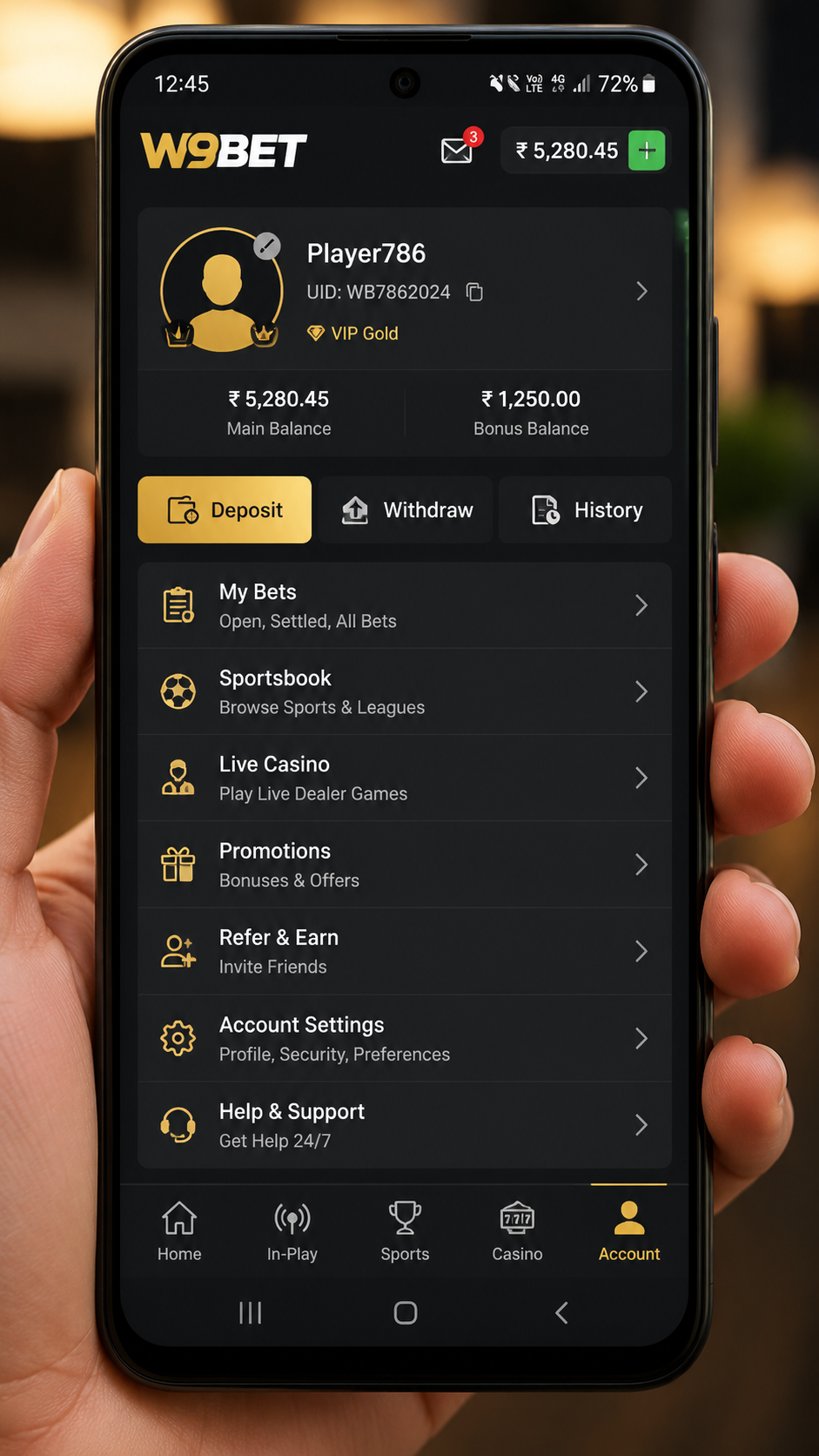 w9bet screenshot