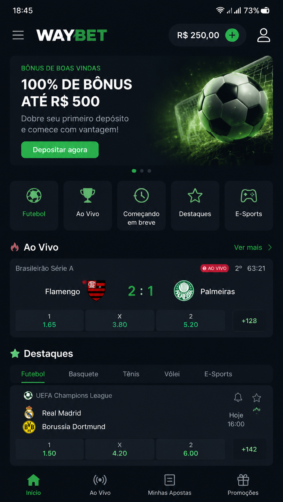 Waybet screenshot